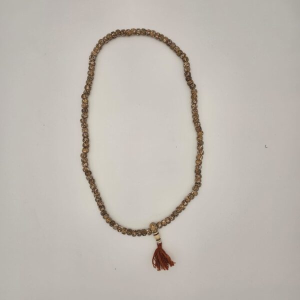 MALA TIBÉTAIN OS DE YAK GRAVÉ MANTRA OH’M MANI PADME AU'M 8mm – Image 3