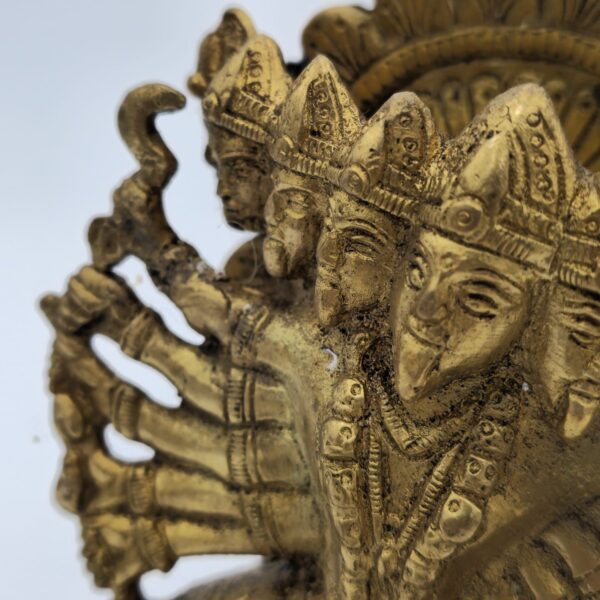 STATUETTE EN BRONZE DEESSE HINDHU KALI – Image 3