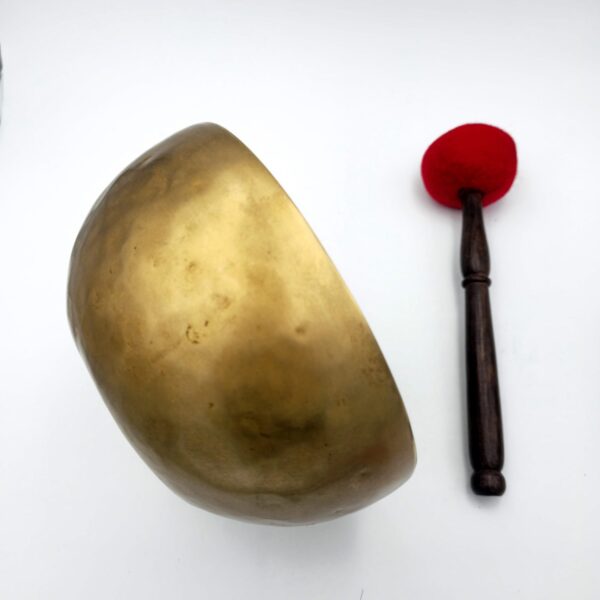 Bol Tibétain Martelé Matifié Naturel - 7 Métaux - Note : Fa Dièse - 1.150 kg – Image 4
