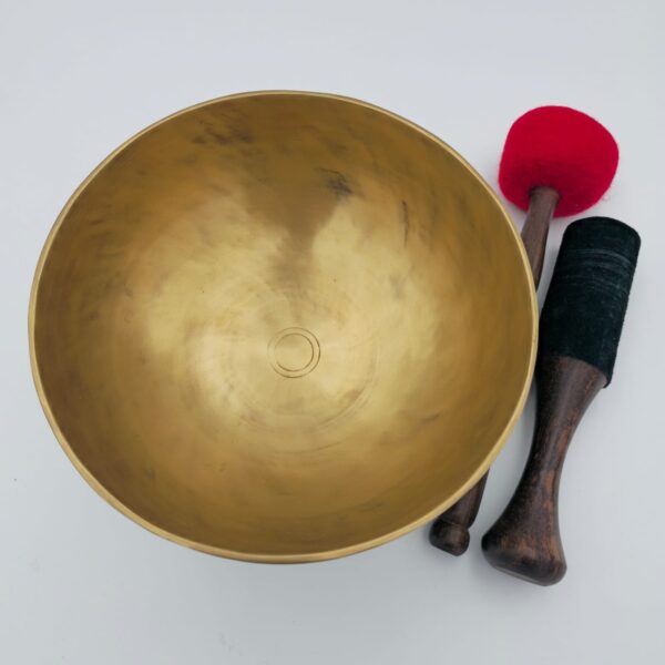 Bol Tibétain Martelé en Alliage 7 Métaux - Thérapeutique - 1.028 kg - 20 cm – Image 2