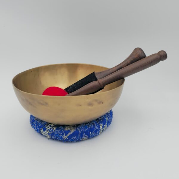 Bol Tibétain Martelé en Alliage 7 Métaux - Thérapeutique - 1.028 kg - 20 cm