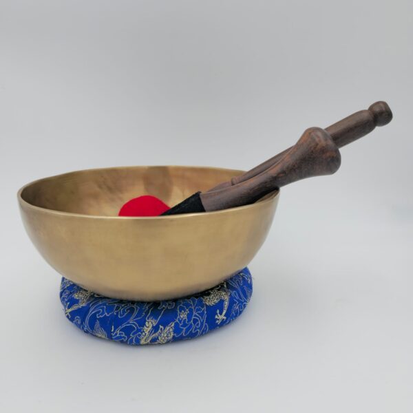 Bol Tibétain Martelé en Alliage 7 Métaux - Thérapeutique - 1.028 kg - 20 cm – Image 3