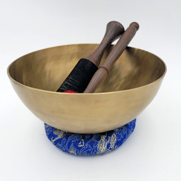 Bol Tibétain Martelé en Alliage 7 Métaux - Thérapeutique - 1.066 kg - 21 cm – Image 2