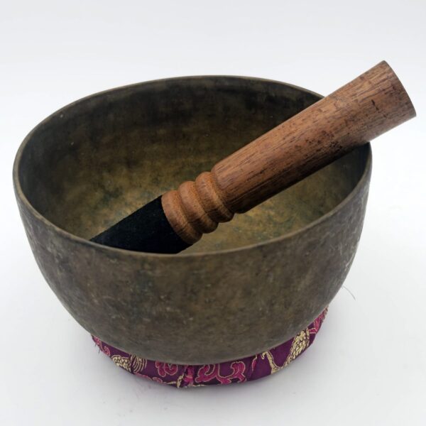 Bol Tibétain Antique - Note : La - 0.628 kg - 16 cm