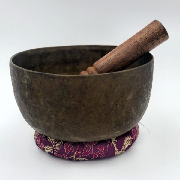 Bol Tibétain Antique - Note : La - 0.628 kg - 16 cm – Image 3