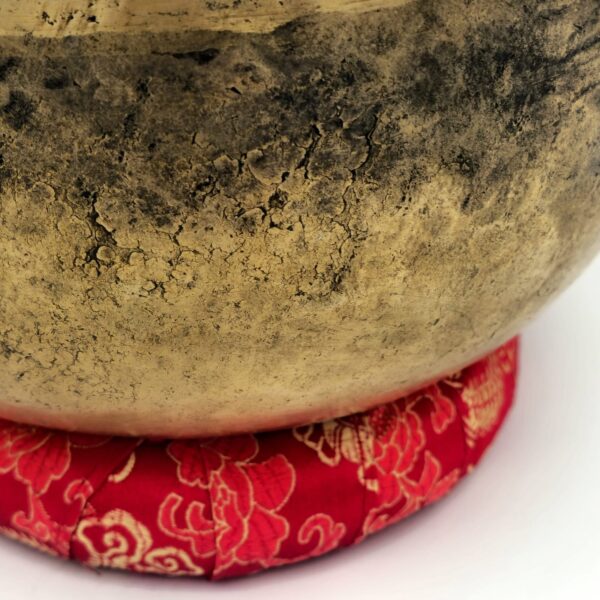 Bol Tibétain Antique - Note : Ré - 0.646 kg - 18 cm – Image 4