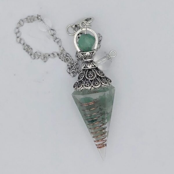 Pendule Orgonite en Aventurine Verte – Image 2